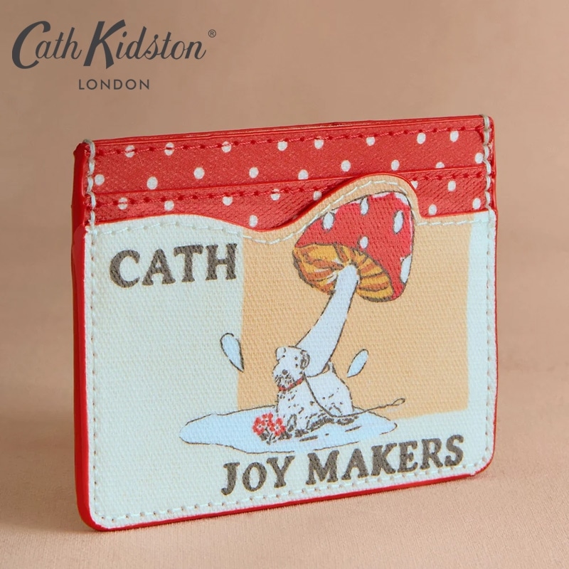 Cath Kidston キャスキッドソン カードホルダー Mushrooms(Mushrooms