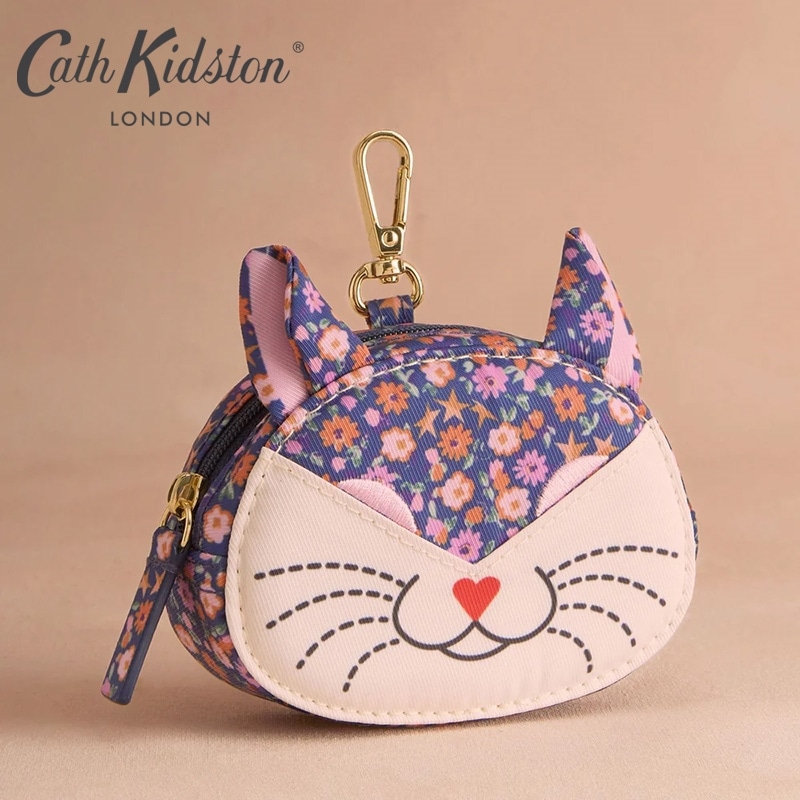 Cath Kidston キャスキッドソン クリップ オン キャット コインパース