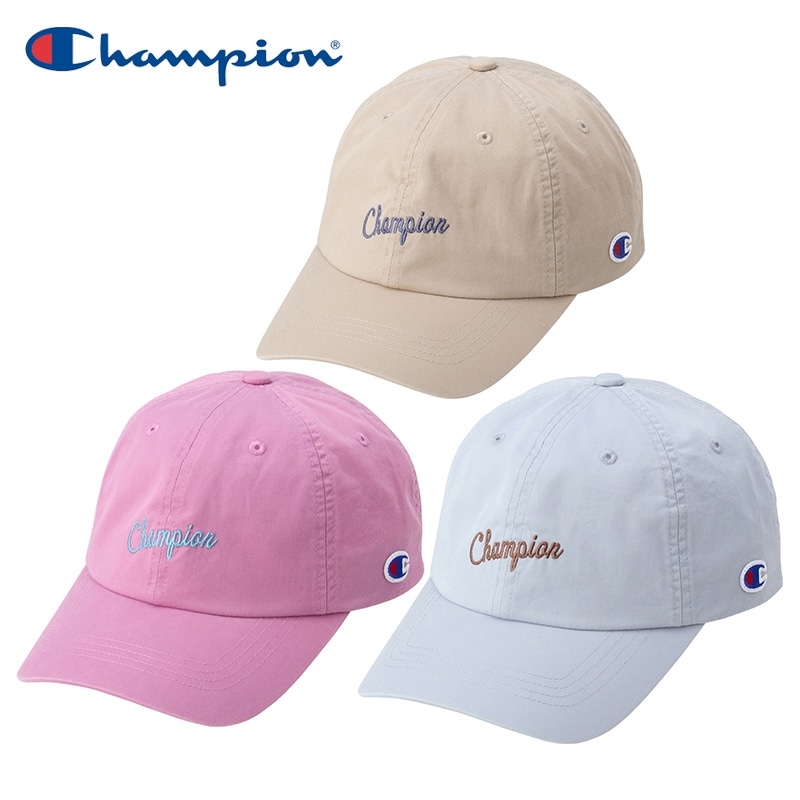 Champion チャンピオン ツイルロゴキャップ(ベージュ): 通常| プラザ