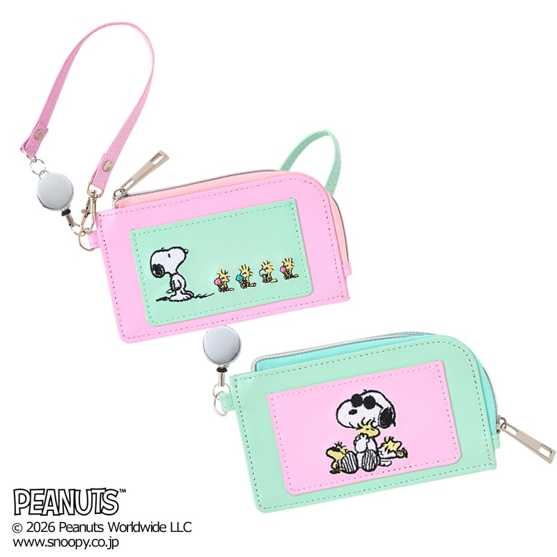 スヌーピー PEANUTS パスケース(ピンク): 通常| プラザオンラインストア