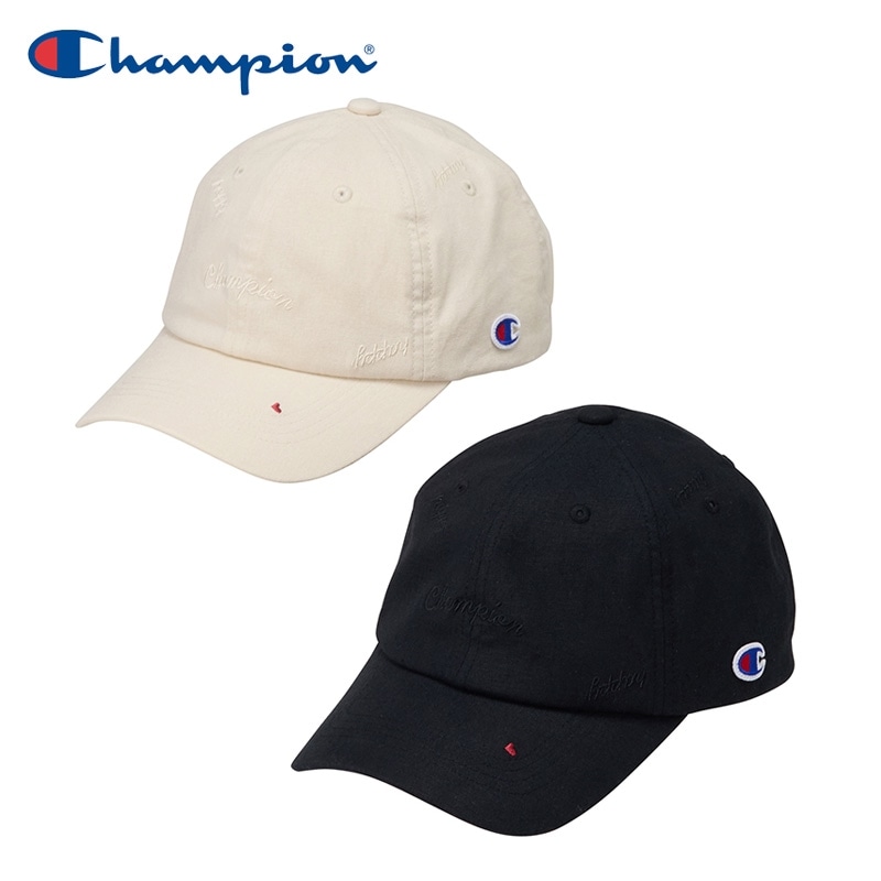 Champion チャンピオン 麻綿ロゴキャップ(アイボリー): 通常| プラザ