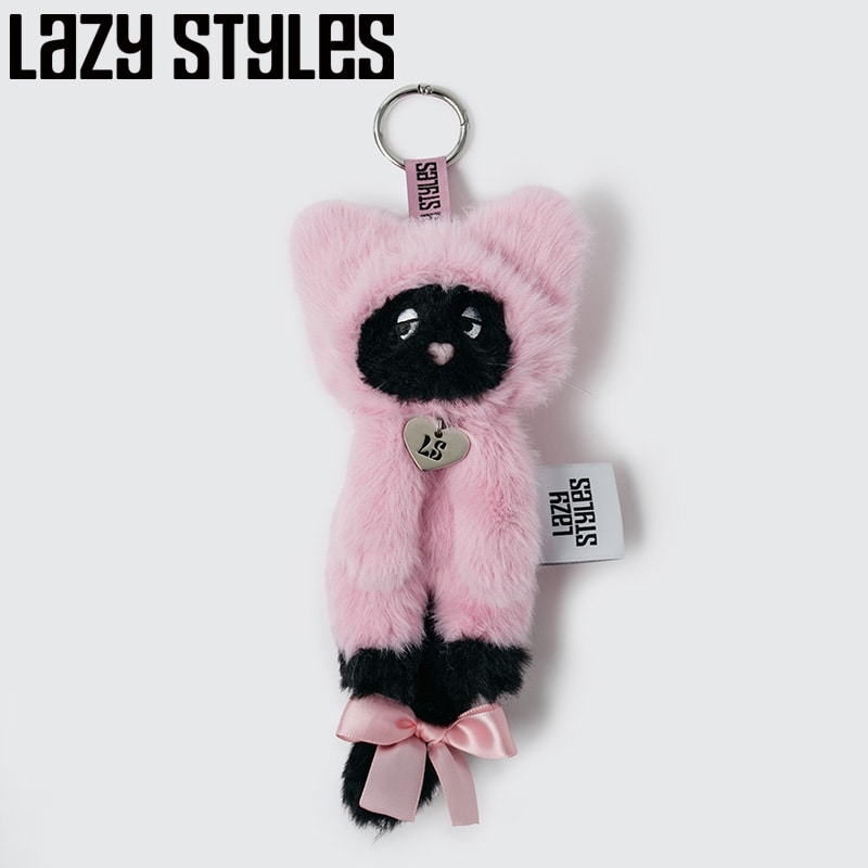 Lazy Styles レイジースタイルズ Lozie マスコットキーリング Pink