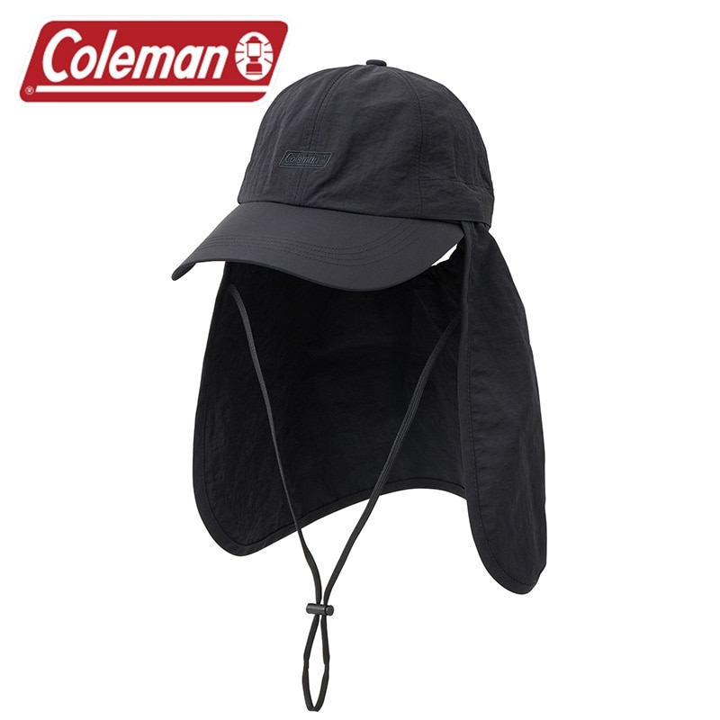 Coleman コールマン サンシールドキャップ(ブラック): 通常| プラザ