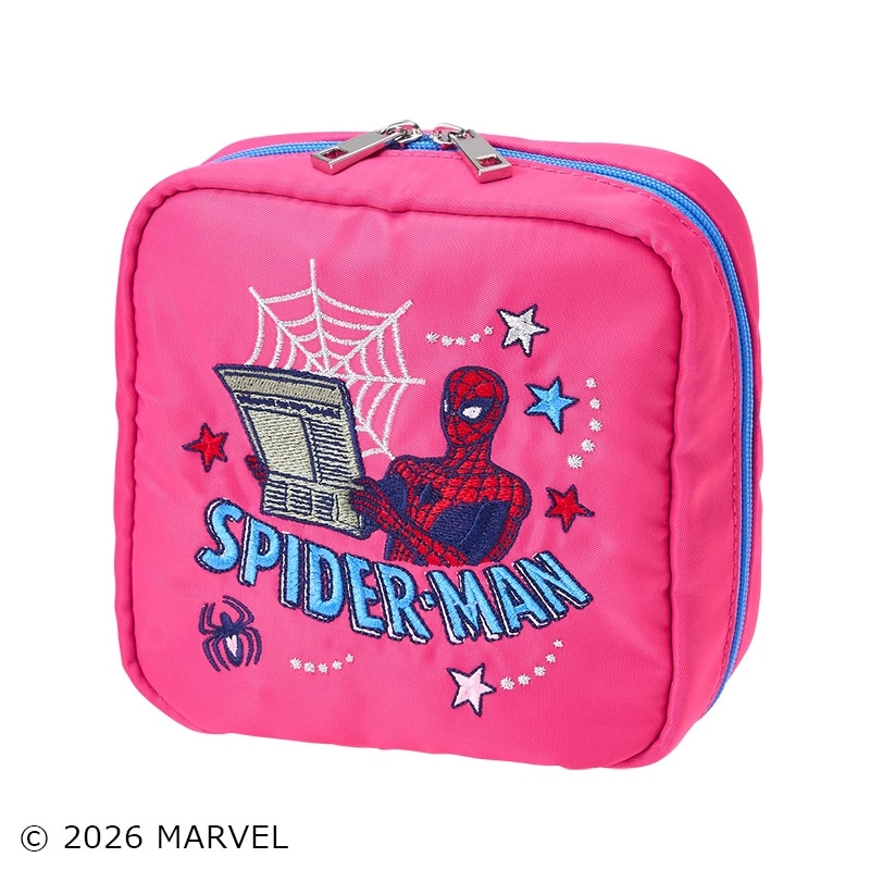 SPIDER-MAN スパイダーマン スクエアポーチ ピンク(ピンク): 通常