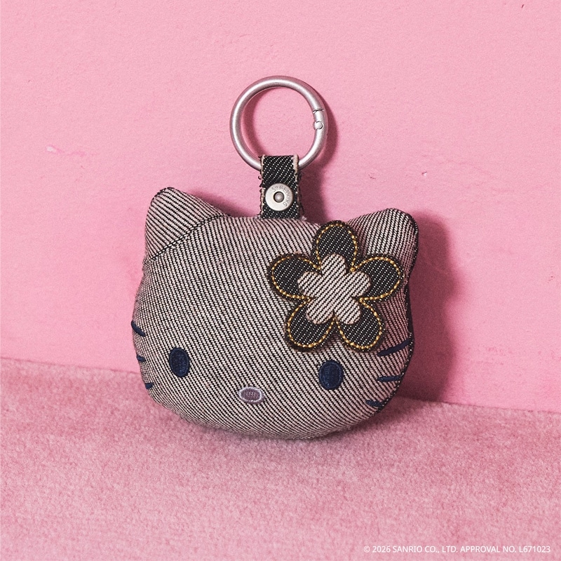 SOMETHING サムシング HELLO KITTY ハローキティ デニムフェイスタグ