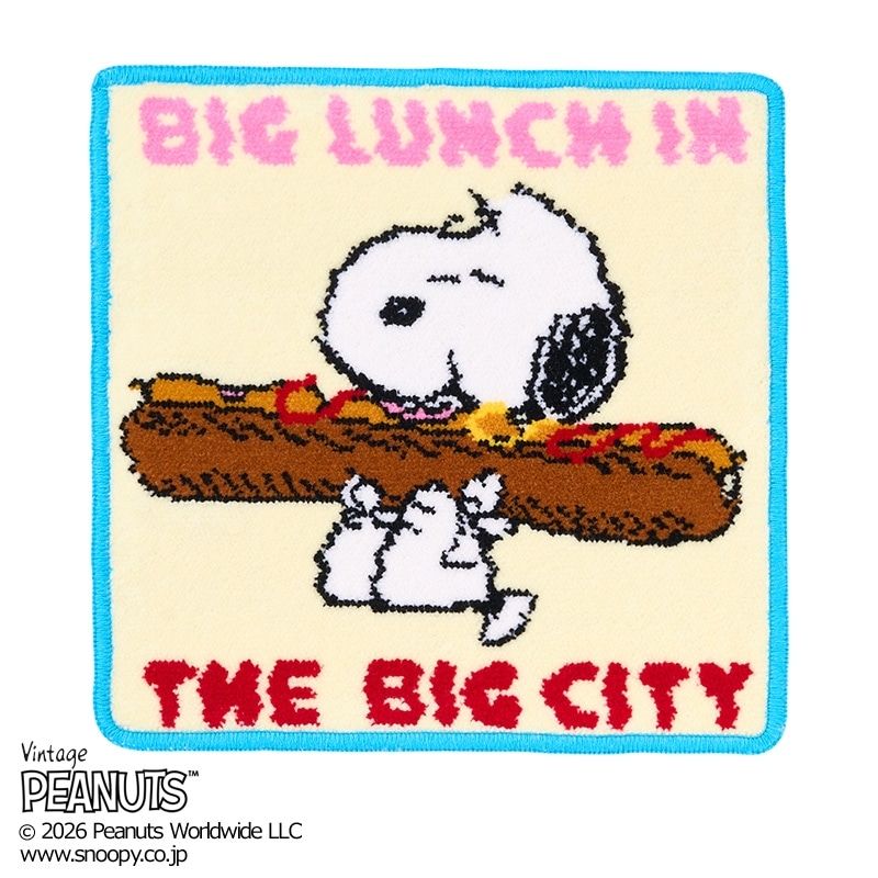 スヌーピー PEANUTS シェニールタオル ホットドッグ(ホットドッグ
