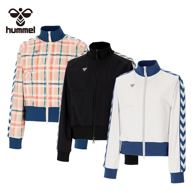 hummel ヒュンメル プレイトラックジャケット Woman(アッシュベージュ