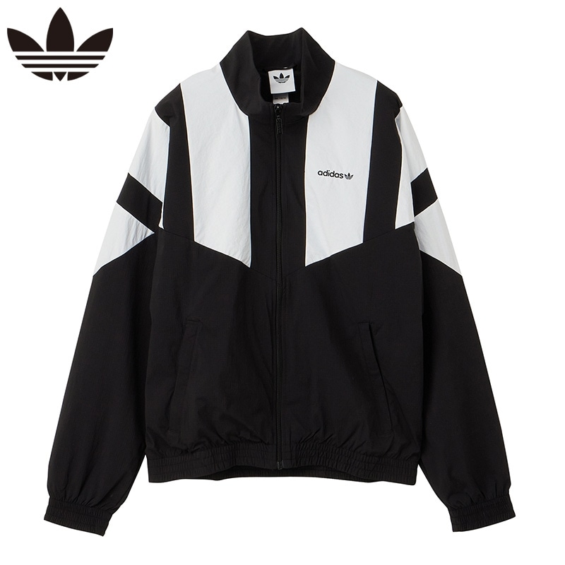 adidas アディダス BLOCKED TRACKTOP アウター ブラック(ブラック 