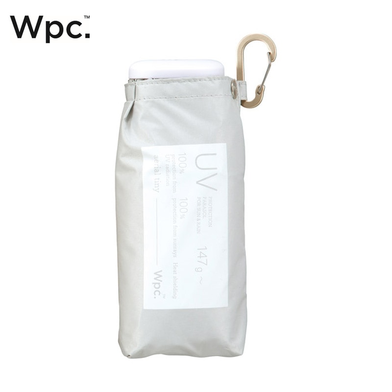 Wpc. 折りたたみ傘 エアリアルタイニー 遮光 日傘(グレー): 通常