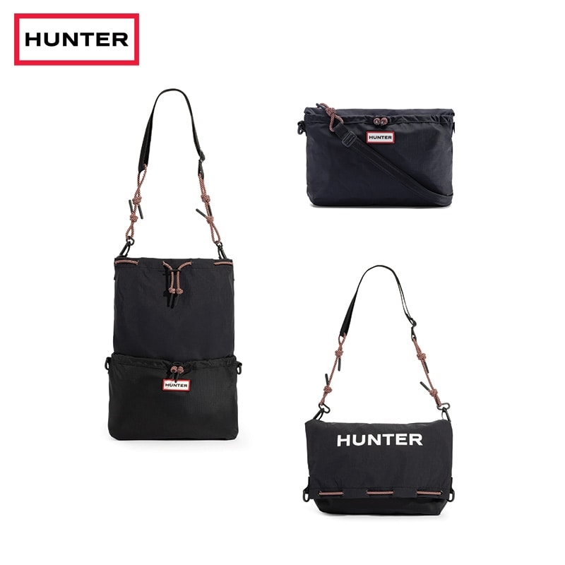 HUNTER ハンター トラベル マルチファンクション サコッシュ ブラック