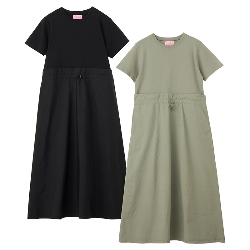 ぶひぶひん Furbish ファービッシュ ドッキングワンピース(ブラック): 通常