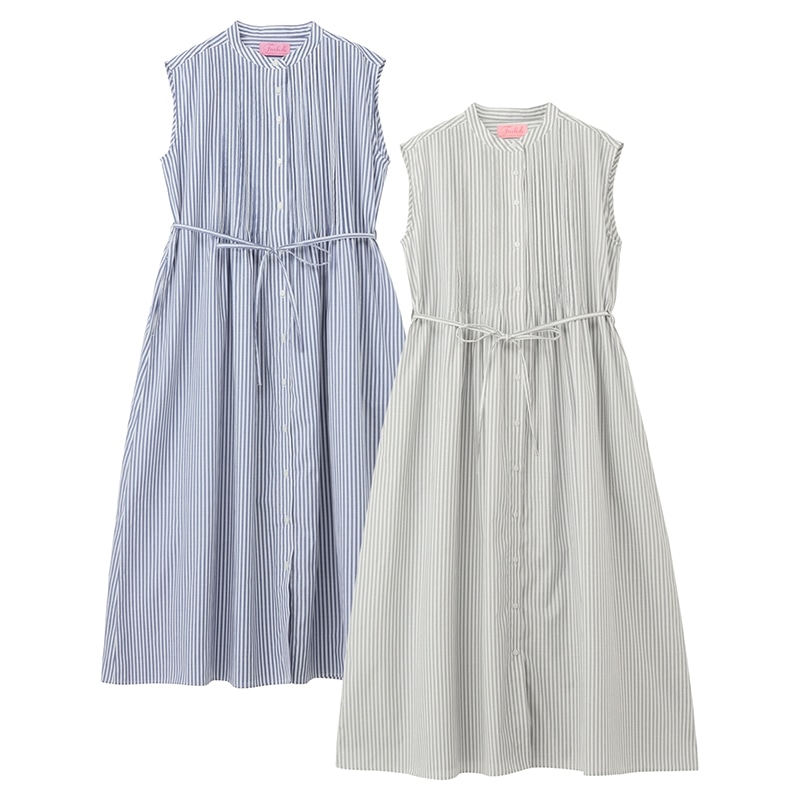 Furbish ファービッシュ ピンタックワンピース(ライトブルー): 通常