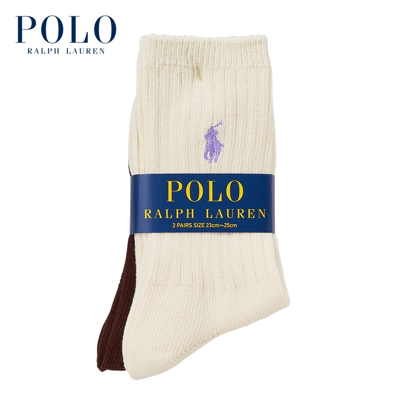 POLO RALPH LAUREN ポロ ラルフ ローレン リブハイソックス 2足