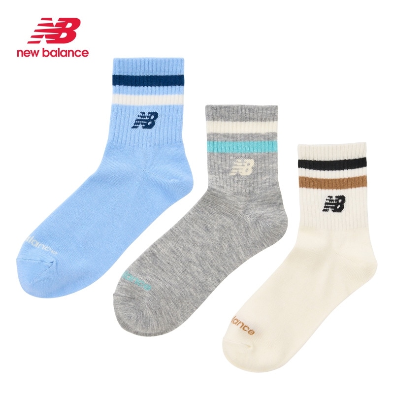New Balance ニューバランス ライン ソックス 3足セット(3足