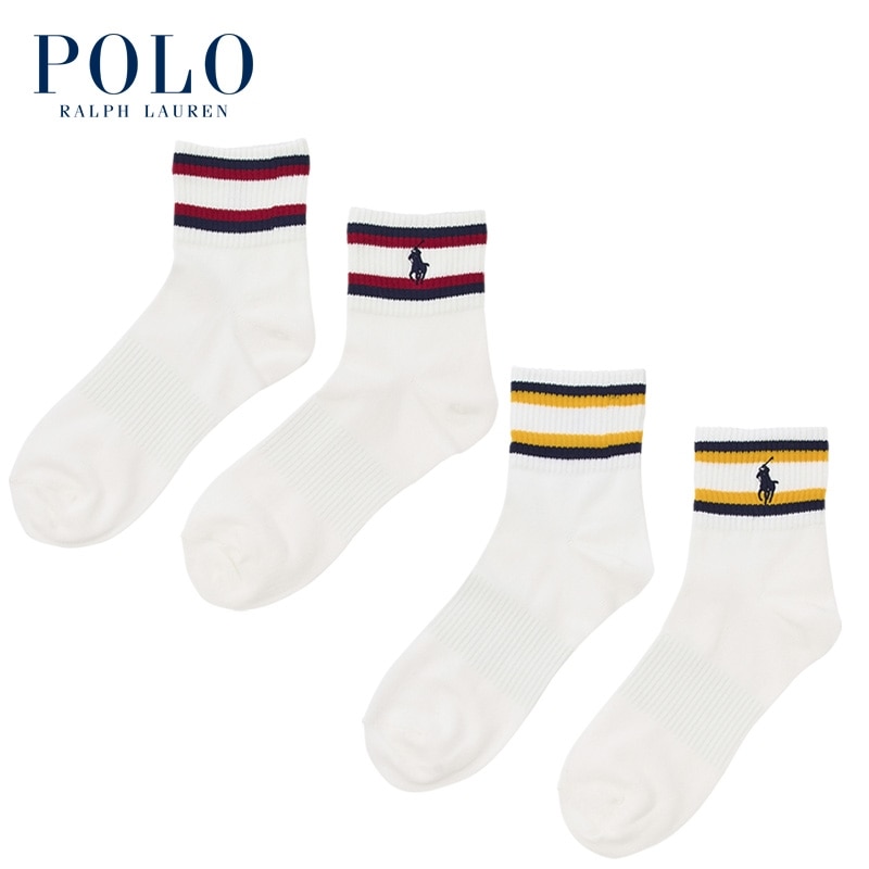 POLO RALPH LAUREN ポロ ラルフ ローレン ラインソックス 2足セット