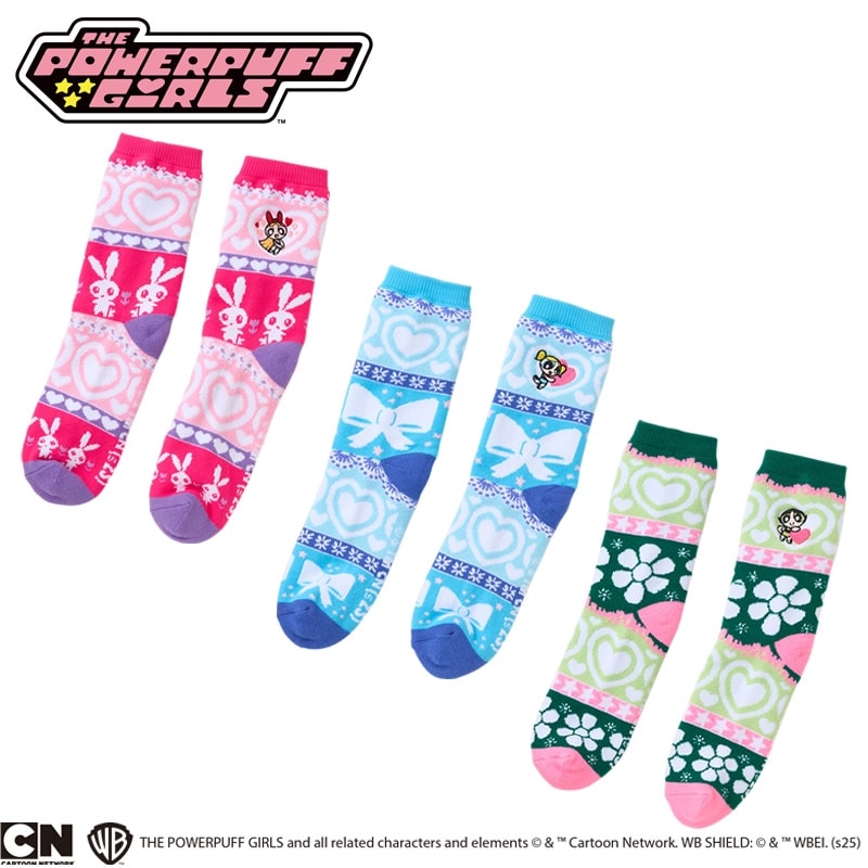 THE POWERPUFF GIRLS パワーパフ ガールズ/ノルディックソックス