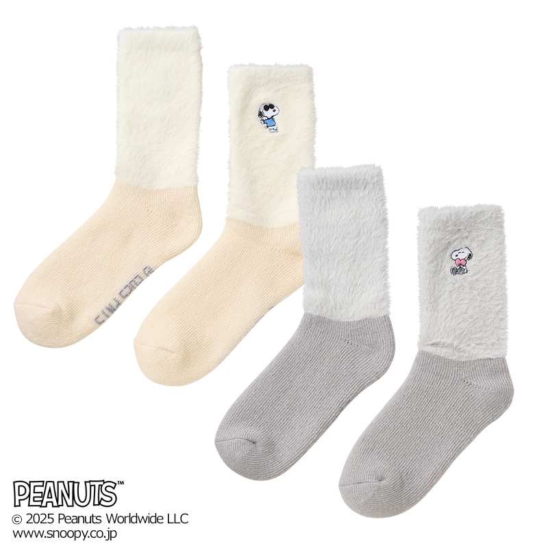 正規品♡スヌーピー♡ジャガードセット＆ソックス♡オフホワイト 正規