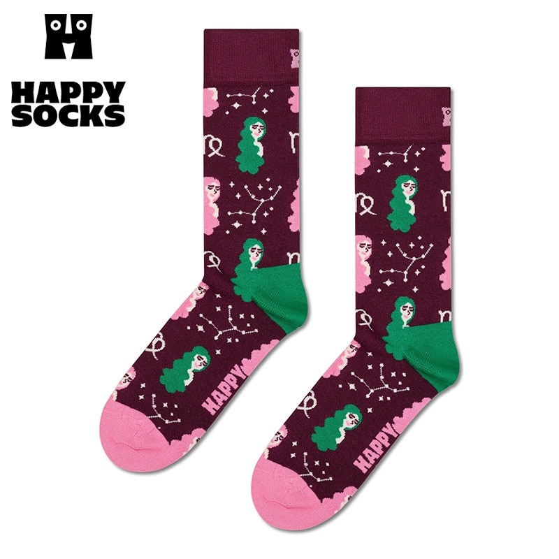 Happy Socks ハッピーソックス クルー丈ソックス 乙女座(23-25.5cm