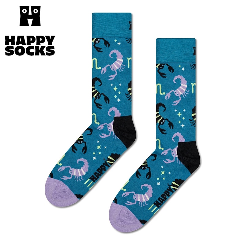 Happy Socks ハッピーソックス クルー丈ソックス 蠍座(23-25.5cm