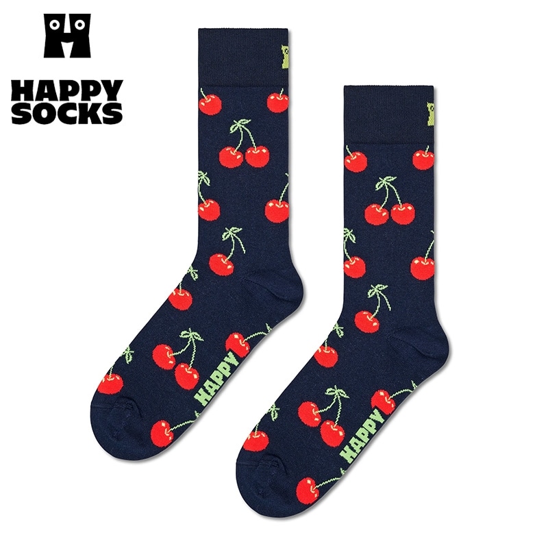 Happy Socks ハッピーソックス クルー丈ソックス チェリー(23-25.5cm