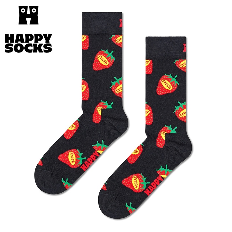 Happy Socks ハッピーソックス クルー丈ソックス ストロベリー