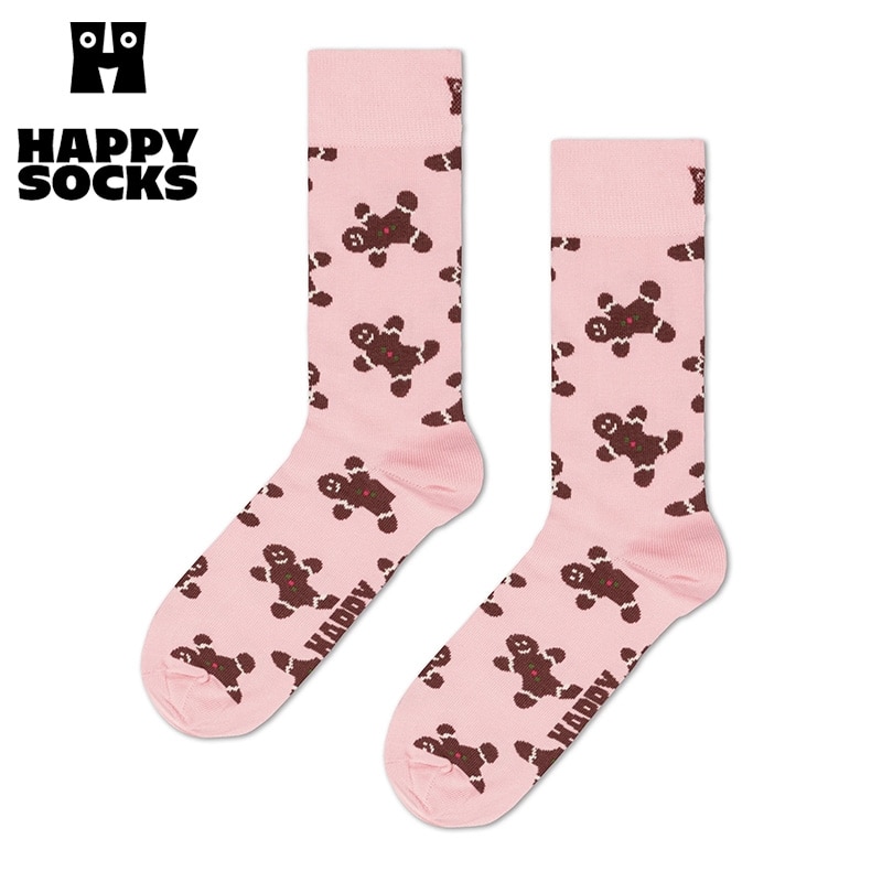 Happy Socks ハッピーソックス クルー丈ソックス ジンジャーブレッド