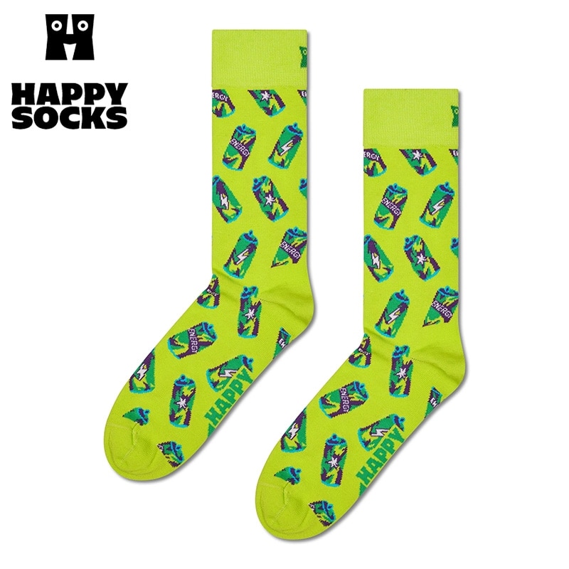 Happy Socks ハッピーソックス クルー丈ソックス エナジードリンク(23