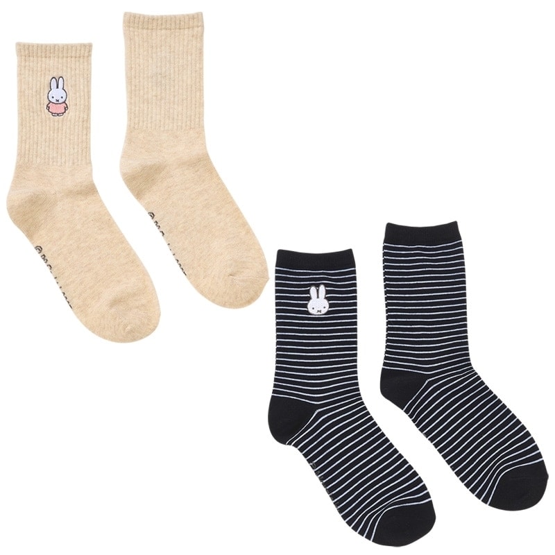 ミッフィー Miffy ソックス 2足セット(2足セット): 通常| プラザ