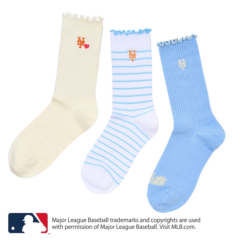 MLB メロウソックス ニューヨーク・メッツ 3足セット(ニューヨーク