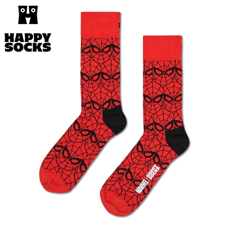 Happy Socks ハッピーソックス クルー丈 ソックス MARVEL マーベル