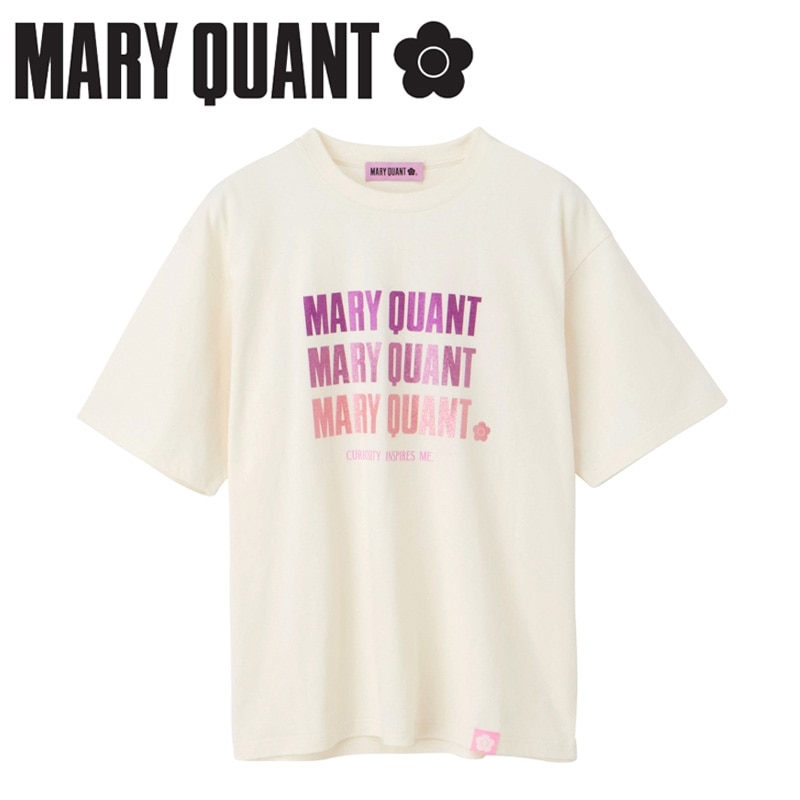 （ブランドロゴ）の人気ランキング マリークワント QUANT MARY Tシャツ バニラ ビッグサイズ トップス
