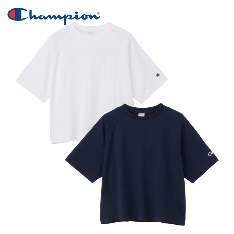 Champion チャンピオン Tシャツ ホワイト / ネイビー(ホワイト