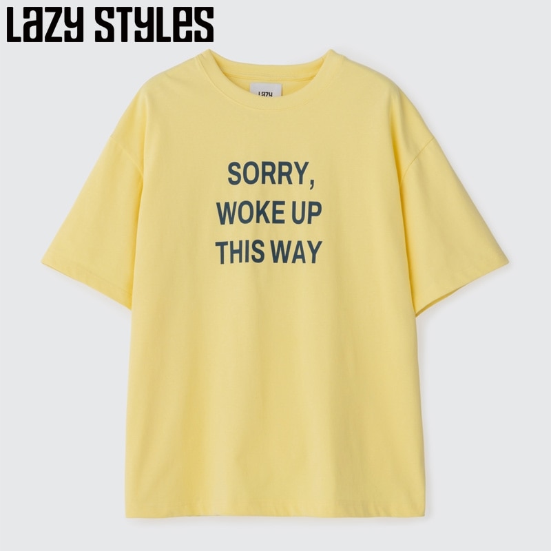 Lazy Styles レイジースタイルズ オーバーサイズ Tシャツ(Yellow