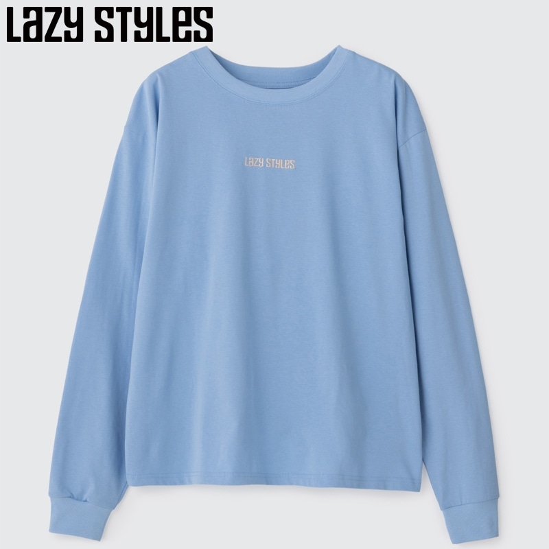 Lazy Styles レイジースタイルズ ロングスリーブTシャツ(Sax