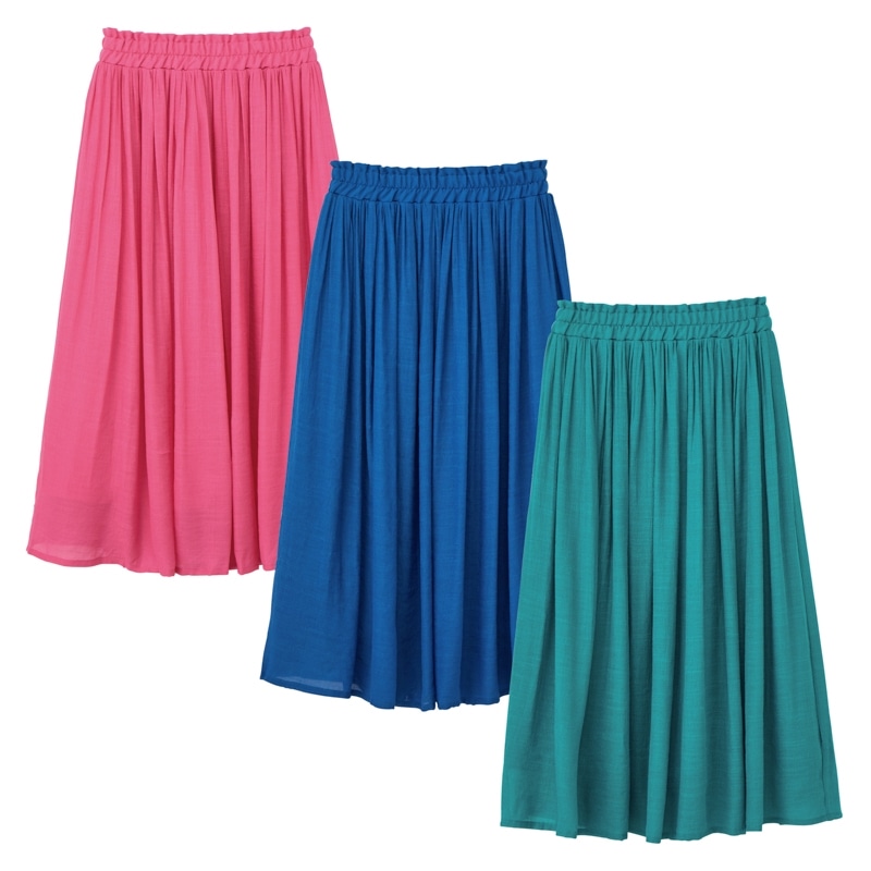 《うさぴょんです》❤️新品・タグ付き❤️【チャームベリーチック】スカート CHARM BERRY TIC チャームベリーチック スラブギャザースカート(ブルー