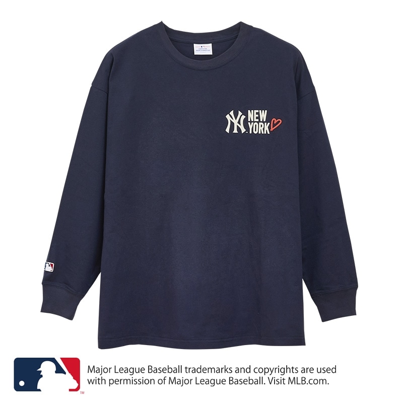 MLB ロングスリーブTシャツ ニューヨーク・ヤンキース(ネイビー