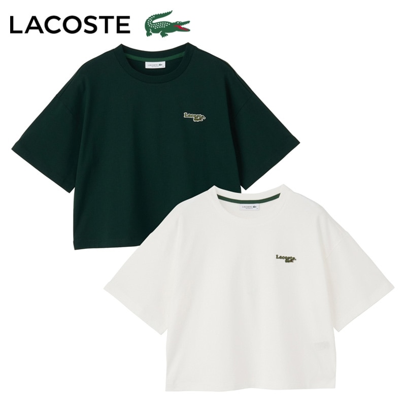 LACOSTE ラコステ クロップドTシャツ(グリーン): 通常| プラザ
