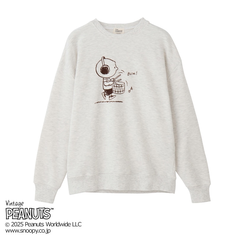 チャーリー・ブラウン スウェット　PEANUTS スヌーピー PEANUTS チャーリー・ブラウン/スウェット(アッシュ