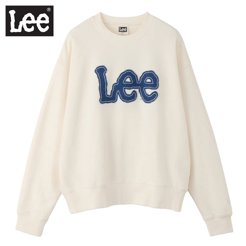 Lee リー ロゴデニムスウェット(ホワイト): 通常| プラザ