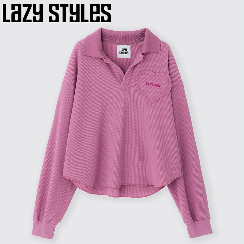 Lazy Styles レイジースタイルズ ワッフルロングスリーブTシャツ
