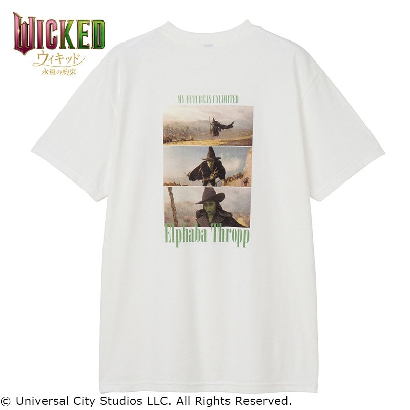 WICKED / ウィキッド / Tシャツ エルファバ ホワイト（ワイド