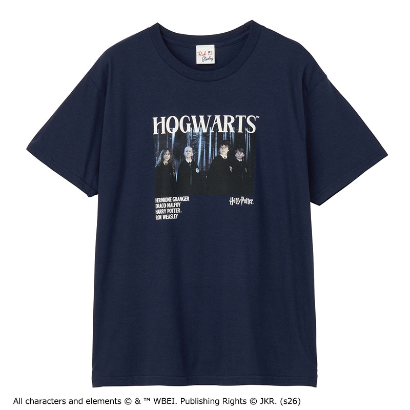 Harry Potter / ハリーポッター / Tシャツ / ホグワーツ ネイビー