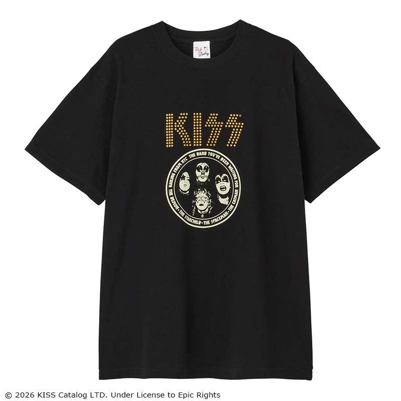 KISS / Tシャツ ブラック（ワイド）(ブラック): 通常| プラザ