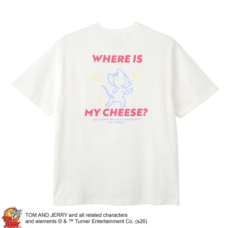 TOM and JERRY / トムとジェリー Tシャツ オフホワイト (ワイド)(オフ