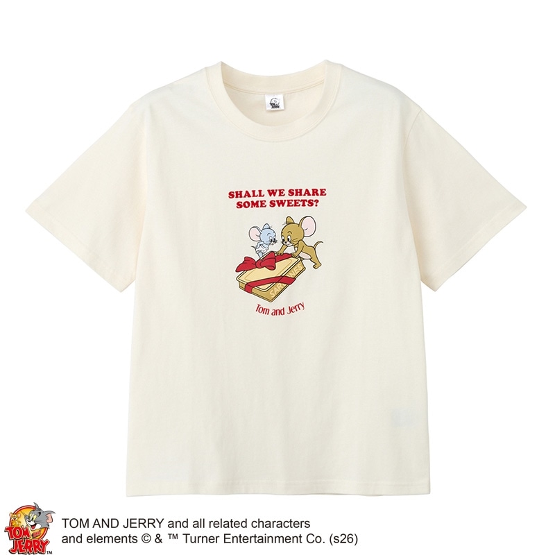 ビーファースト　BBB　Tシャツ　バニラホワイト　Mサイズ TOM and JERRY / トムとジェリー / Tシャツ バニラホワイト