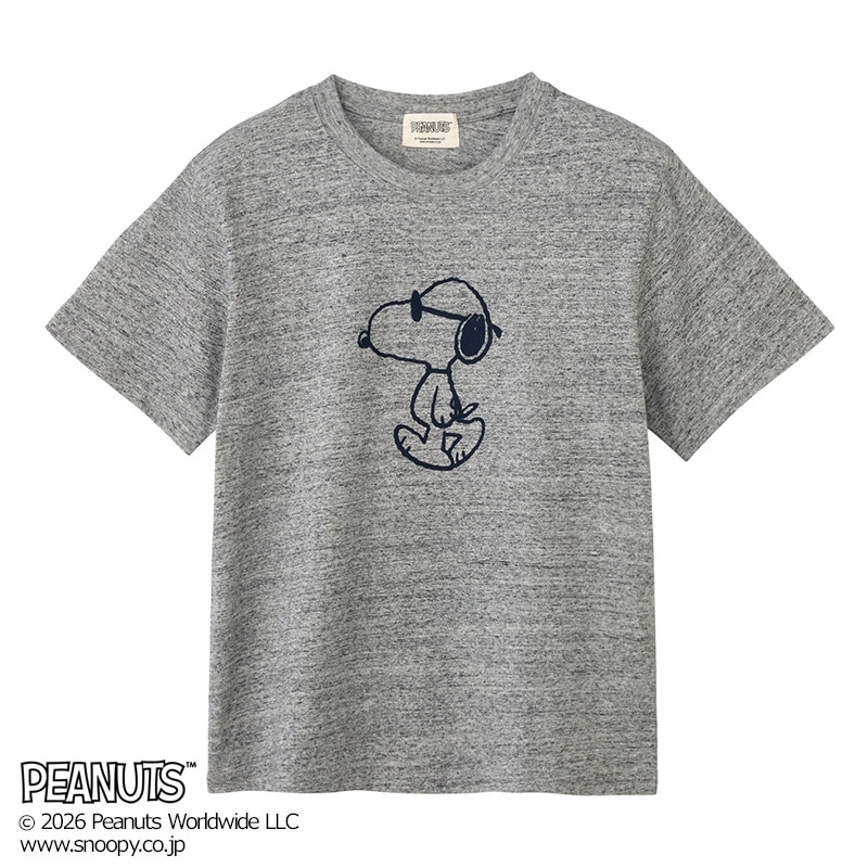 スヌーピー PEANUTS / Tシャツ グレー（ベーシック）(グレー): 通常 