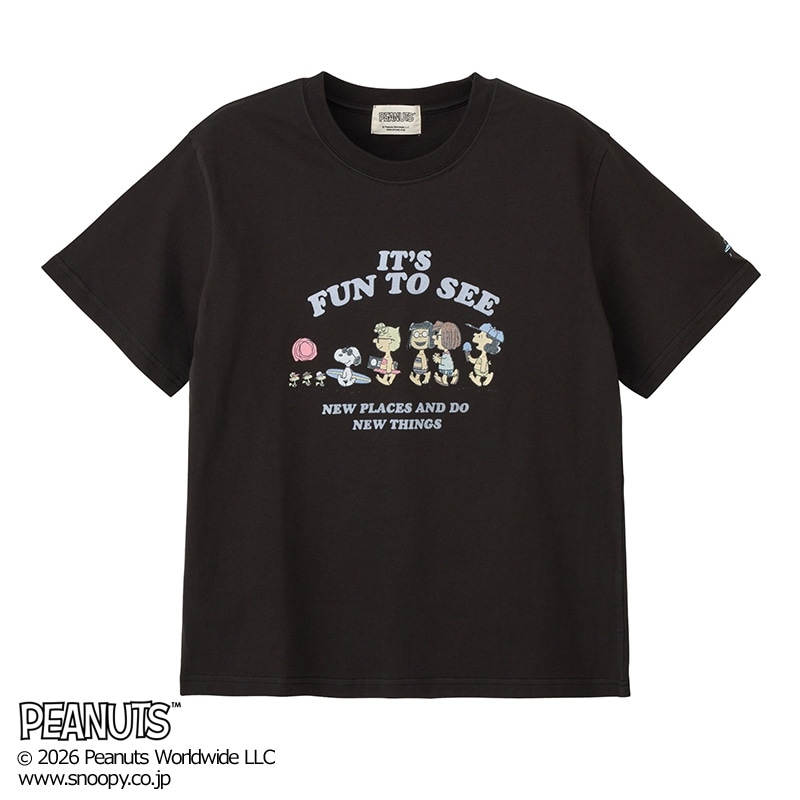 スヌーピー PEANUTS / Tシャツ サーフ ブラック(ブラック): 通常