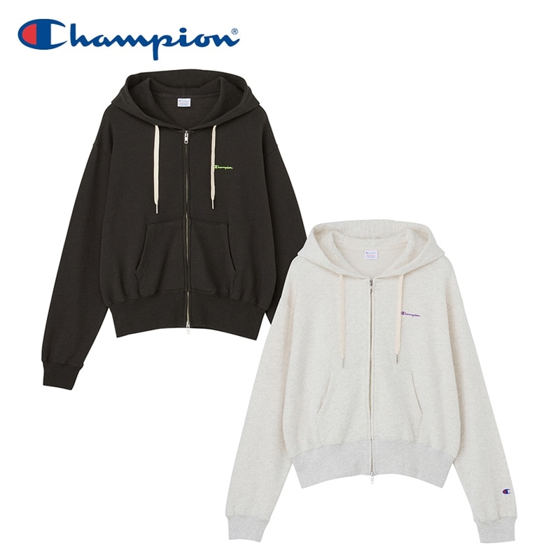 Champion チャンピオン ジップフーデッドスウェットシャツ(ブラック