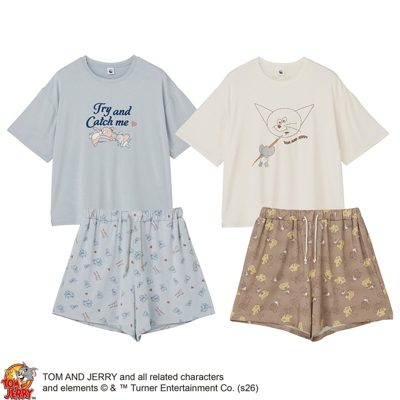 TOM and JERRY トムとジェリー アイスルームウエア(グレー): 通常