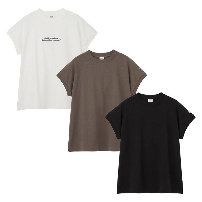 something サムシング モックネックTシャツ(ホワイト): 通常| プラザ